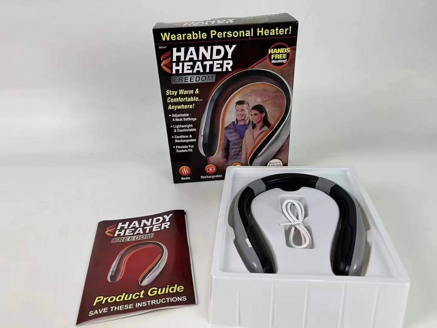 Portable USB Heating Neck Massager – Multifunctional Rechargeable with Adjustable Heat Levels for Pain Relief & Relaxation