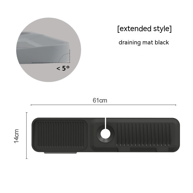Silicone Faucet Splash Guard Mat – Waterproof Anti-Splash Drain Pad for Kitchen & Bathroom