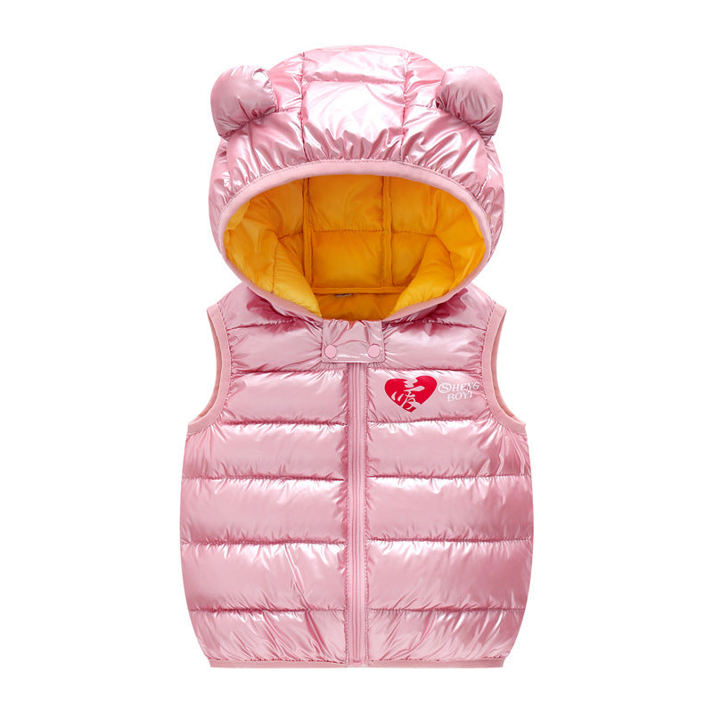 Children’s Warm Down Vest – Hooded Autumn Sleeveless Jacket for Boys and Girls | Winter Outerwear for Kids