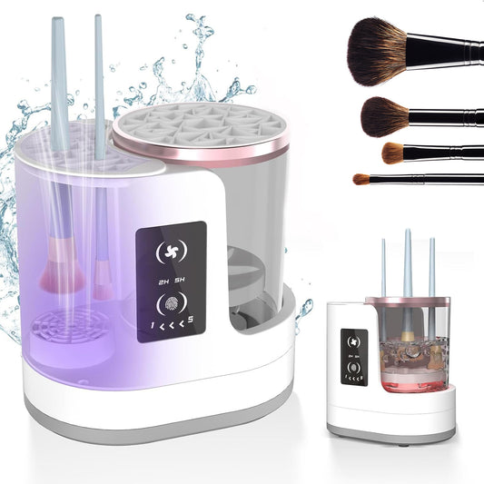 Rechargeable Electric Makeup Brush Cleaner – Automatic Cleaning & Drying Device for Makeup Brushes