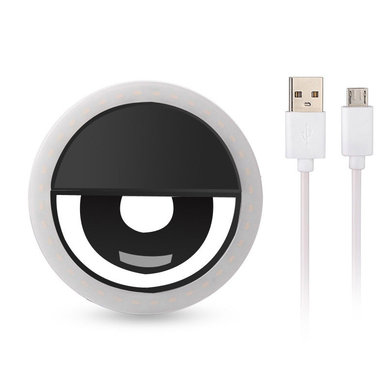USB Rechargeable Mobile Phone Fill Light – RK12 Selfie & Beauty Ring Light for Professional Shots