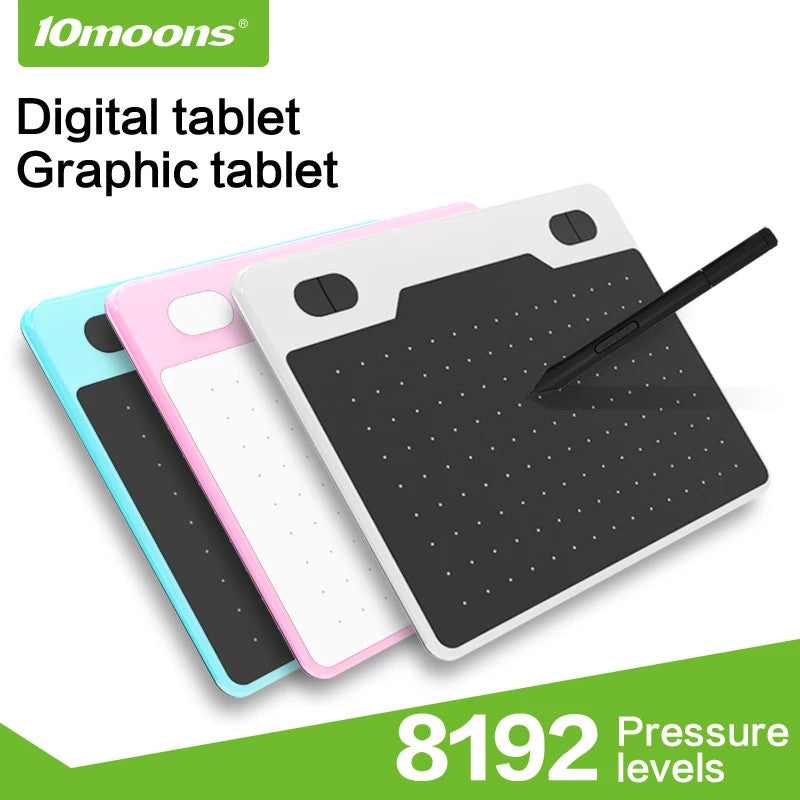 Ultralight Digital Drawing Tablet | Battery-Free Pen | Compatible with iOS, Android, Windows & Mac