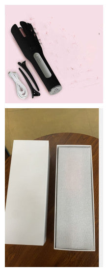 Wireless Automatic Hair Curler – USB Rechargeable, LCD Screen, Ceramic Heating, Anti-Frizz Styling Tool