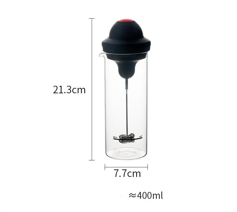 Electric Milk Frother for Coffee and Latte | Modern Handheld Beverage Mixer