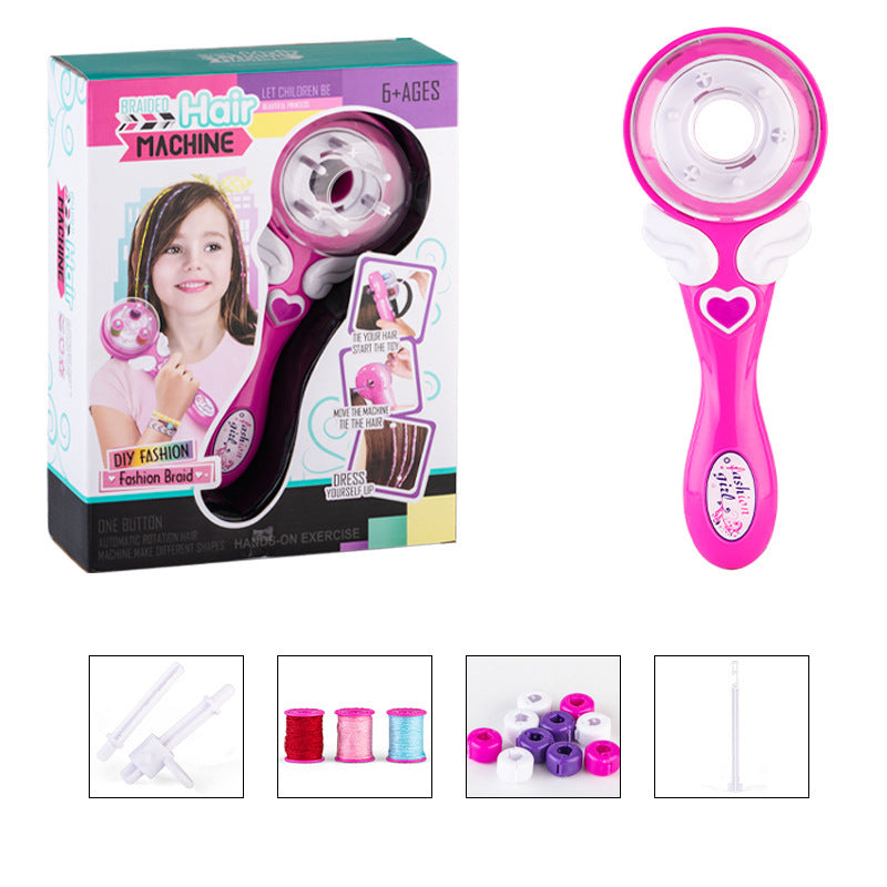 Girls Electric Hair Braiding Machine – Automatic Twist Braider Toy for Kids (Ages 7–14)