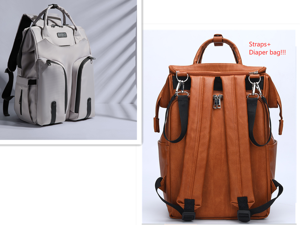 Versatile Mother and Baby Bag with Shoulder Straps | Milk Storage and Essentials Organizer