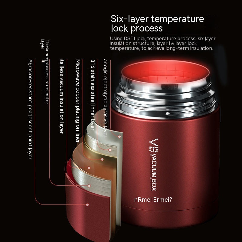 Stainless Steel Insulated Lunch Box – Extra Long Heat Retention (24-36 Hours)