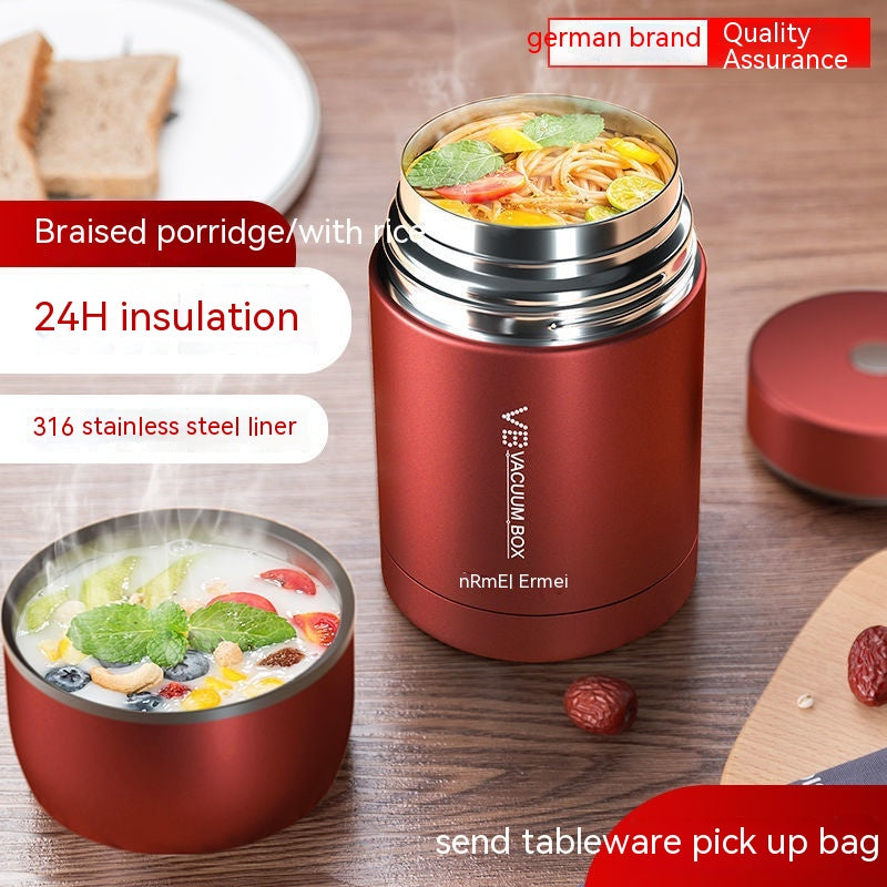 Stainless Steel Insulated Lunch Box – Extra Long Heat Retention (24-36 Hours)
