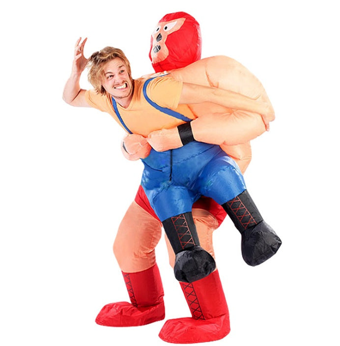 Hilarious Ride-On Inflatable Dinosaur Costume – Funny Chair Illusion Suit for Adults