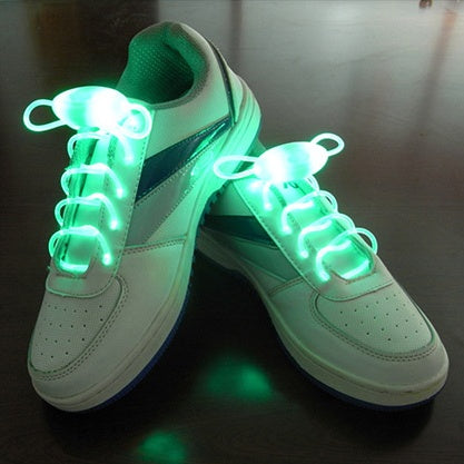 LED Glow Shoelaces for Trainers – Light-Up Sport Shoe Laces with Flashing Modes – Fibre Optic Bright Laces for Night Safety
