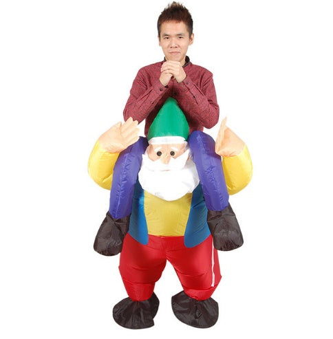 Hilarious Ride-On Inflatable Dinosaur Costume – Funny Chair Illusion Suit for Adults