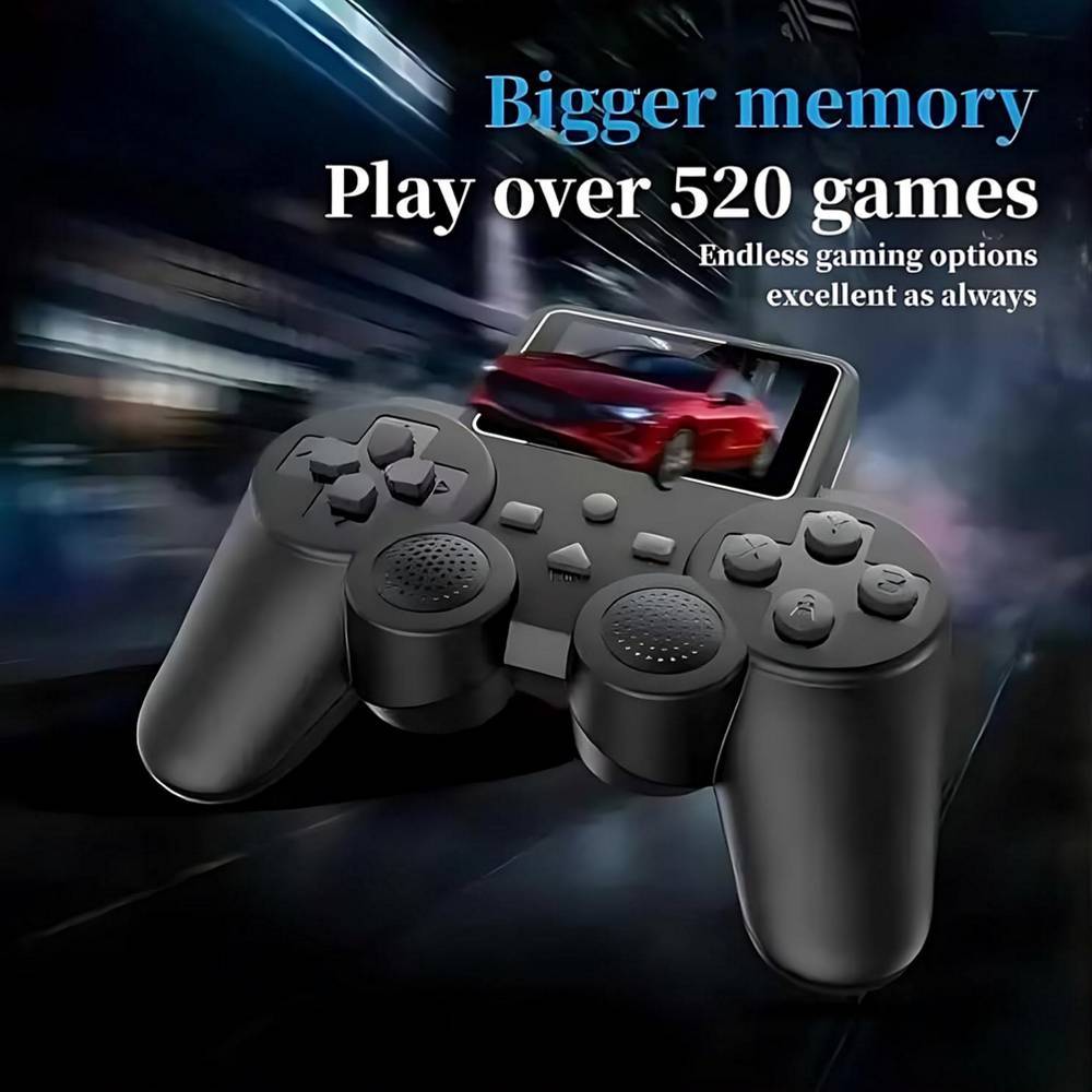 Classic Retro Handheld Video Game Console with 520 Built-in Games, TV Output, Dual Player Mode