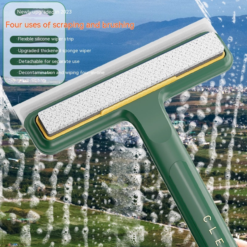 Four-in-One Double-Sided Removable Sponge Brush | Multi-Purpose Cleaning Tool