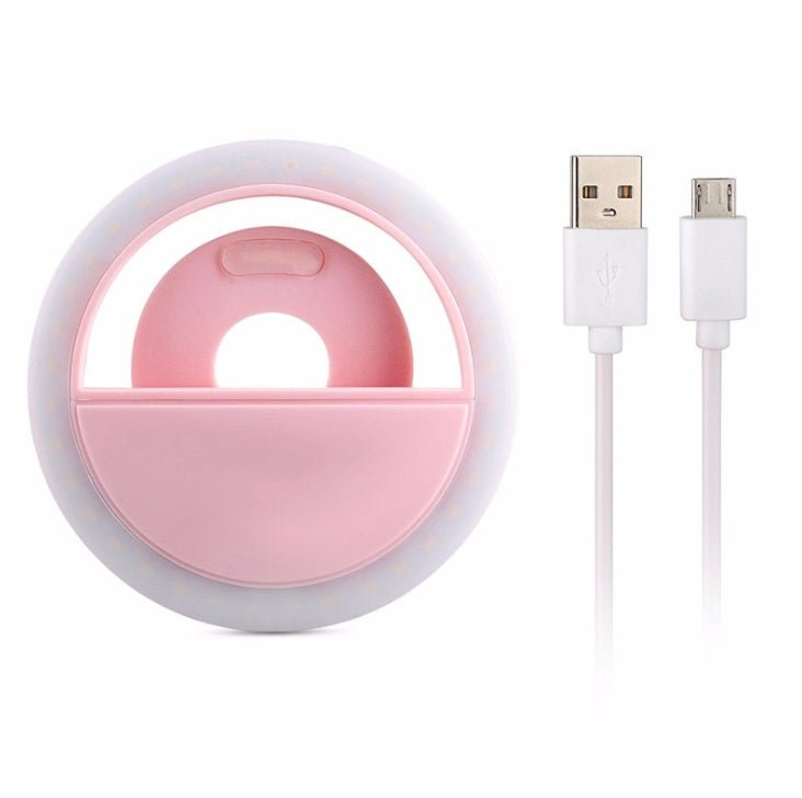 USB Rechargeable Mobile Phone Fill Light – RK12 Selfie & Beauty Ring Light for Professional Shots