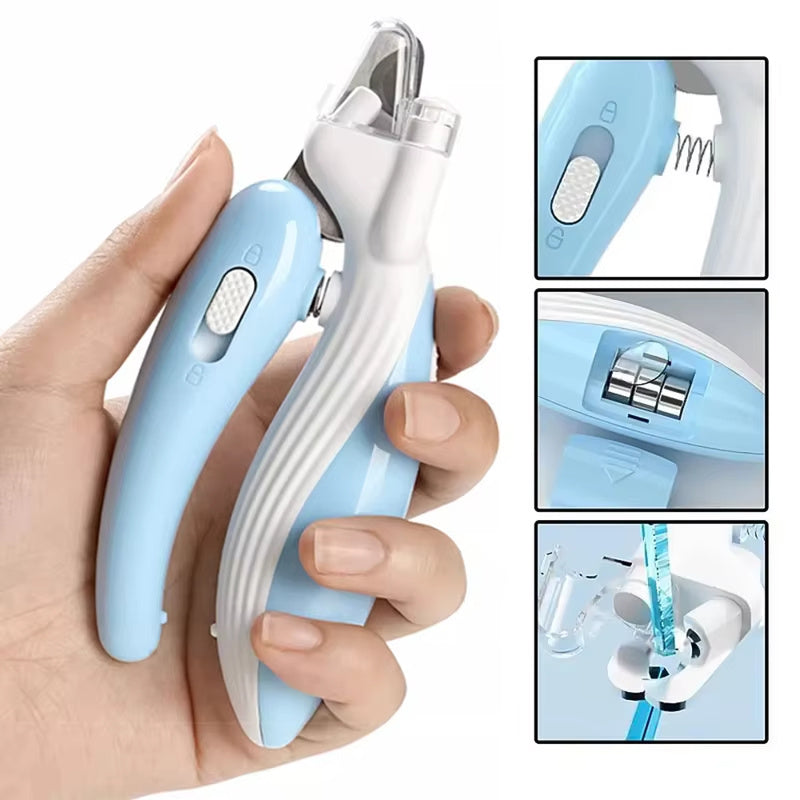LED Pet Nail Clippers for Dogs & Cats – Safe & Precise Trim