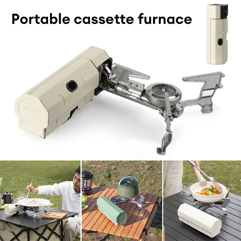 Portable Camping Gas Stove - Folding Outdoor Grill for Hiking, BBQ, Travel, and Cooking