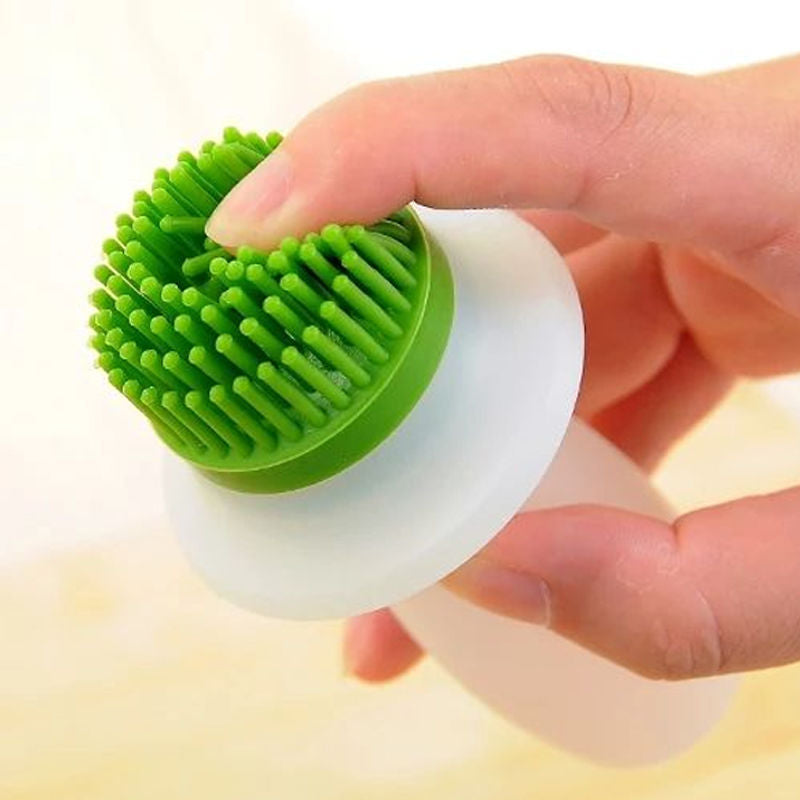 Kitchen Oil Brush Bottle – Folding Glass & Silicone Barbecue and Cooking Oil Dispenser