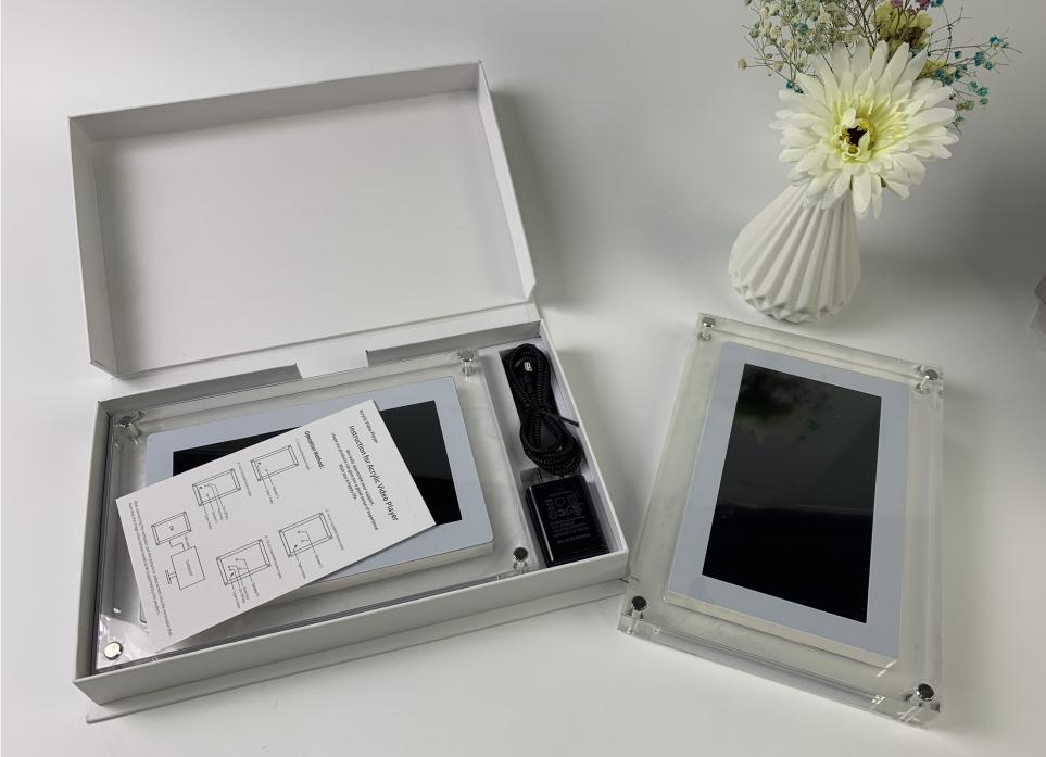 Acrylic Digital Photo Video Frame | 5-Inch & 7-Inch Battery-Powered Display