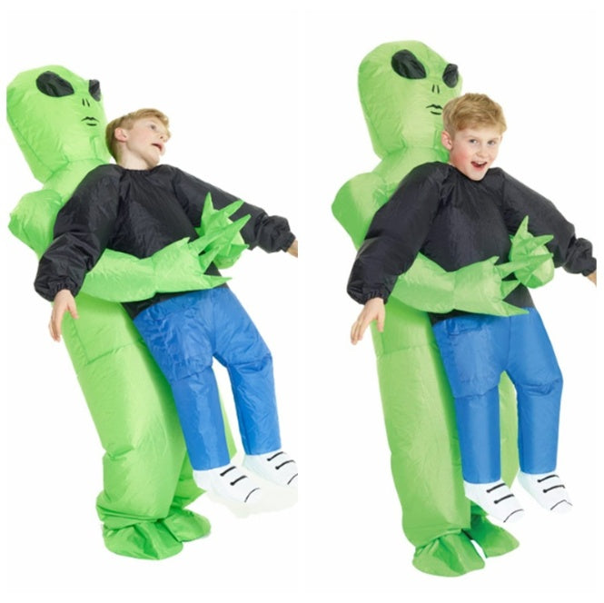 Hilarious Ride-On Inflatable Dinosaur Costume – Funny Chair Illusion Suit for Adults
