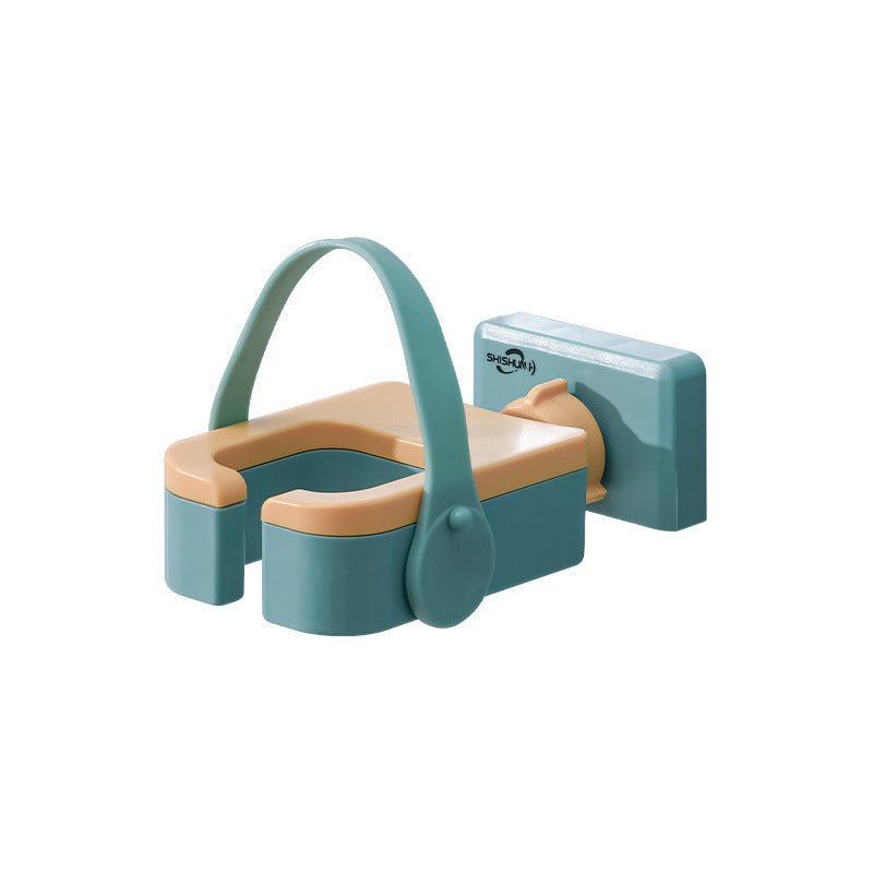 Hair Dryer Wall-Mounted Rack – Punch-Free, Rotatable, Multifunctional Blower Storage for Bathroom & Toilet