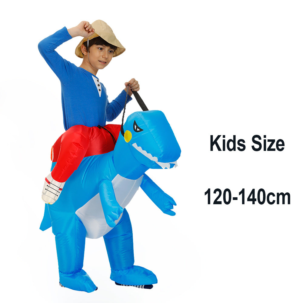Hilarious Ride-On Inflatable Dinosaur Costume – Funny Chair Illusion Suit for Adults