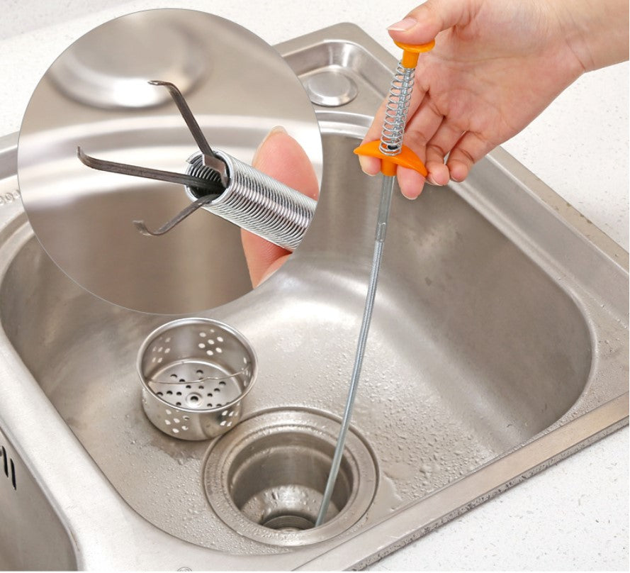 Four Claw Hand Pinch Pipe Unblocker | Kitchen Sink Drain Cleaner Tool
