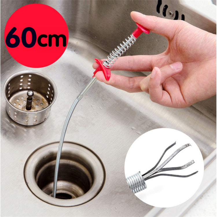 Four Claw Hand Pinch Pipe Unblocker | Kitchen Sink Drain Cleaner Tool