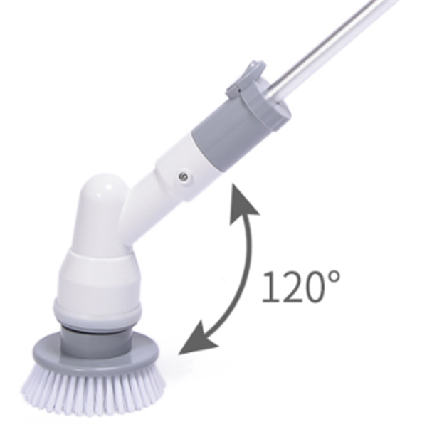 Wireless Electric Toilet Brush | Adjustable Handle & 120° Rotating for Easy Cleaning