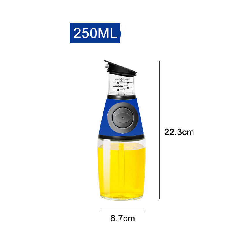 500ml Glass Oil Dispenser Bottle with Measurements – High White Glass for Soy Sauce, Vinegar & Cooking Oil