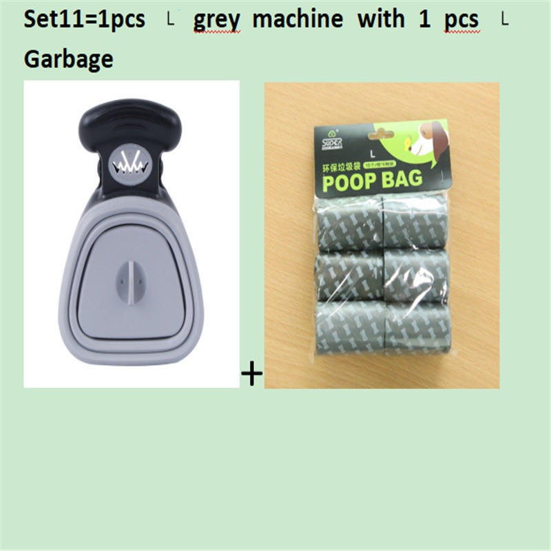 Dog Pooper Scooper with Decomposable Bags – Foldable Pet Waste Cleaner for Easy Pickup