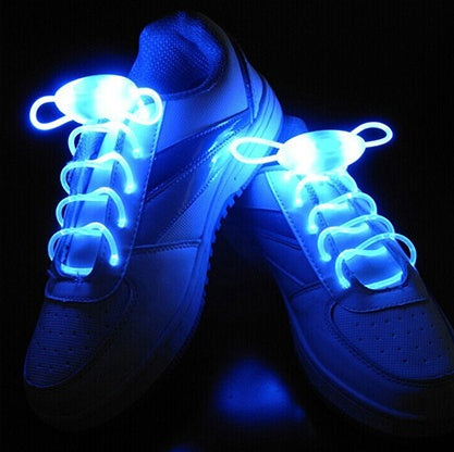 LED Glow Shoelaces for Trainers – Light-Up Sport Shoe Laces with Flashing Modes – Fibre Optic Bright Laces for Night Safety