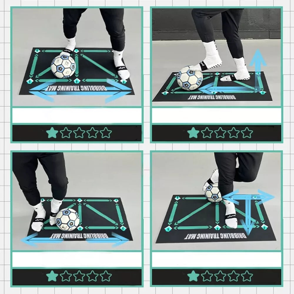 Soccer Football Training Mat Carpet Non-Slip for Kids & Adults – Solo Practice & Ball Control
