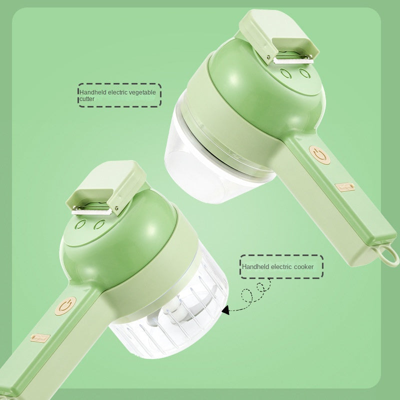 Multifunctional Electric Vegetable Slicer – USB Charging, Stainless Steel Blade, Carrot & Potato Chopper, Kitchen Fruit & Salad Cutter