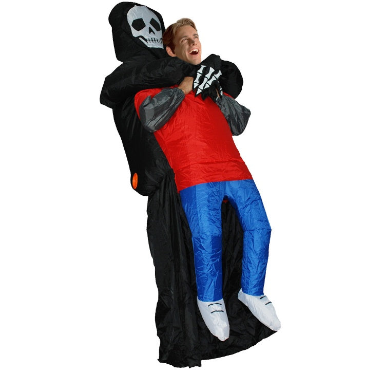 Hilarious Ride-On Inflatable Dinosaur Costume – Funny Chair Illusion Suit for Adults