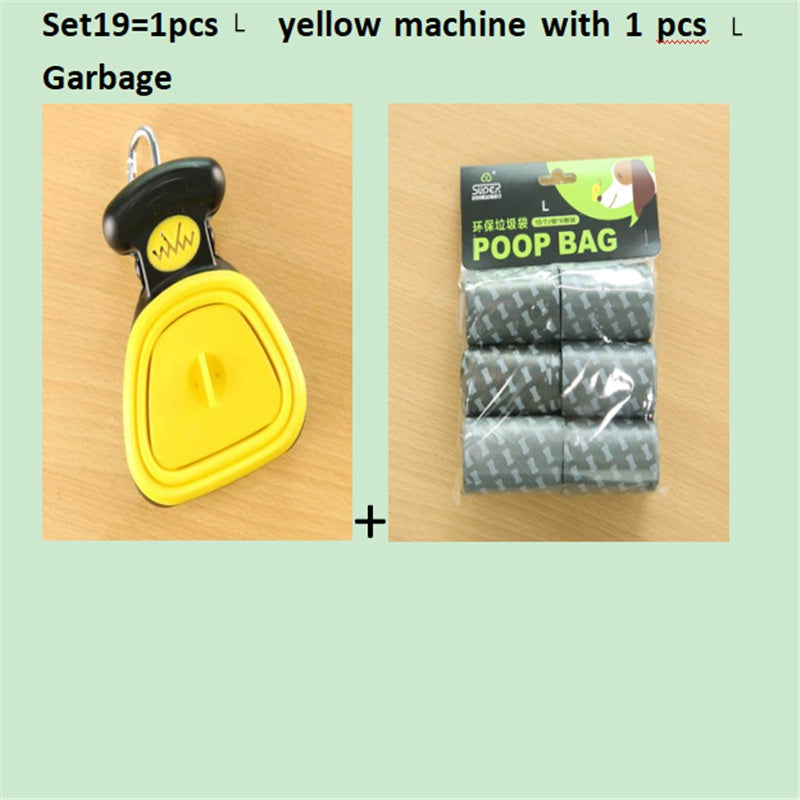 Dog Pooper Scooper with Decomposable Bags – Foldable Pet Waste Cleaner for Easy Pickup