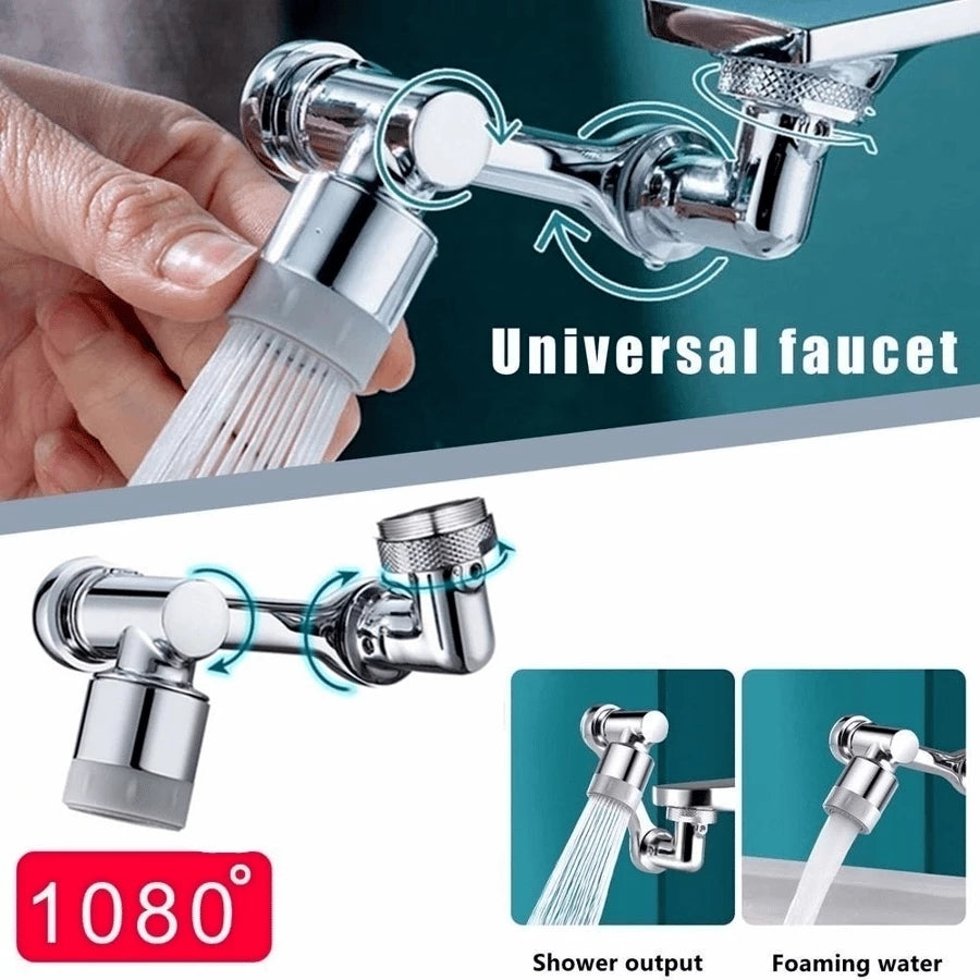 Swivel Universal Extension Bubbler – 1080° Rotary Splash-Proof Faucet Attachment