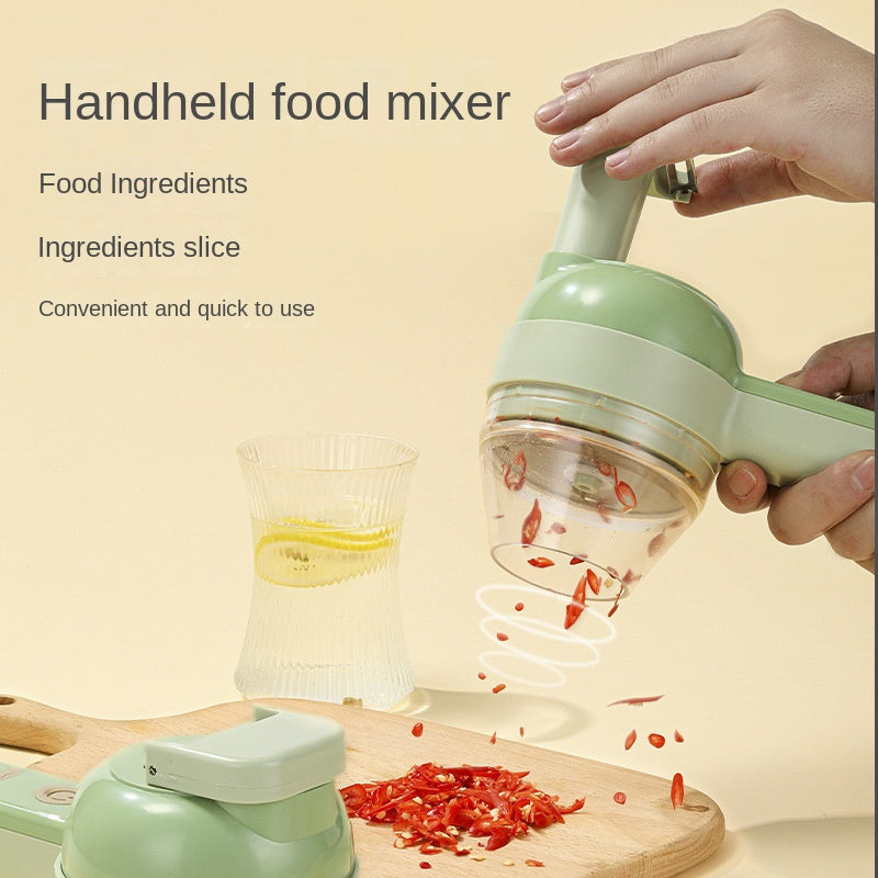 Multifunctional Electric Vegetable Slicer – USB Charging, Stainless Steel Blade, Carrot & Potato Chopper, Kitchen Fruit & Salad Cutter
