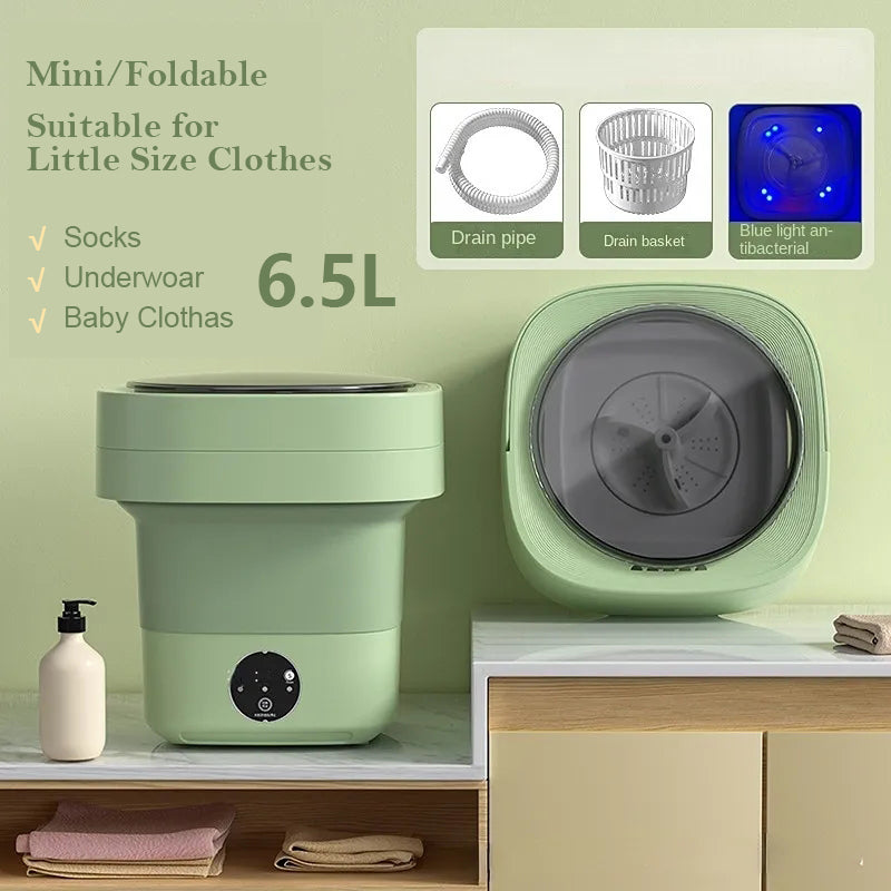 Mini Foldable Portable Washing Machine – 5kg Capacity, Compact & Powerful for Small Spaces, RVs & Travel