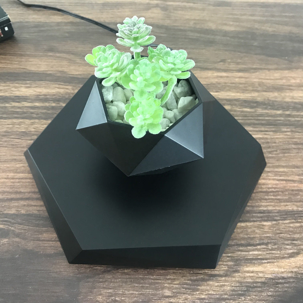 Floating Magnetic Levitating Flower Pot – Air Bonsai Planter for Home & Office Desk Decor | Creative Gift Idea