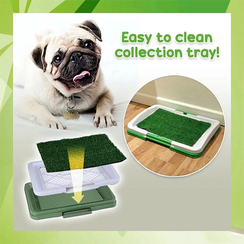 Pet Dog Toilet Mat – Indoor Grass Potty Pad & Training Tray for Puppies and Small Dogs
