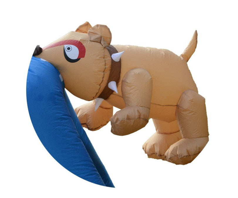 Hilarious Ride-On Inflatable Dinosaur Costume – Funny Chair Illusion Suit for Adults