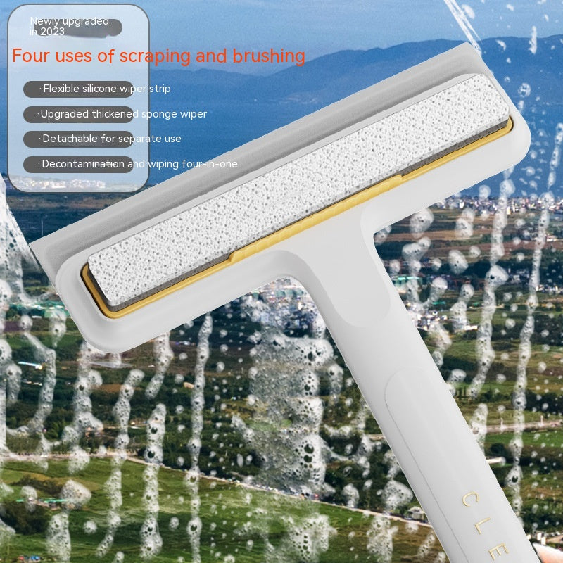 Four-in-One Double-Sided Removable Sponge Brush | Multi-Purpose Cleaning Tool