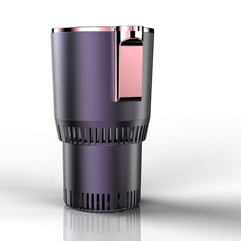 2-in-1 Smart Car Cup Holder – 12V Heating & Cooling Mug with Digital Display | Car Drink Warmer & Mini Refrigerator