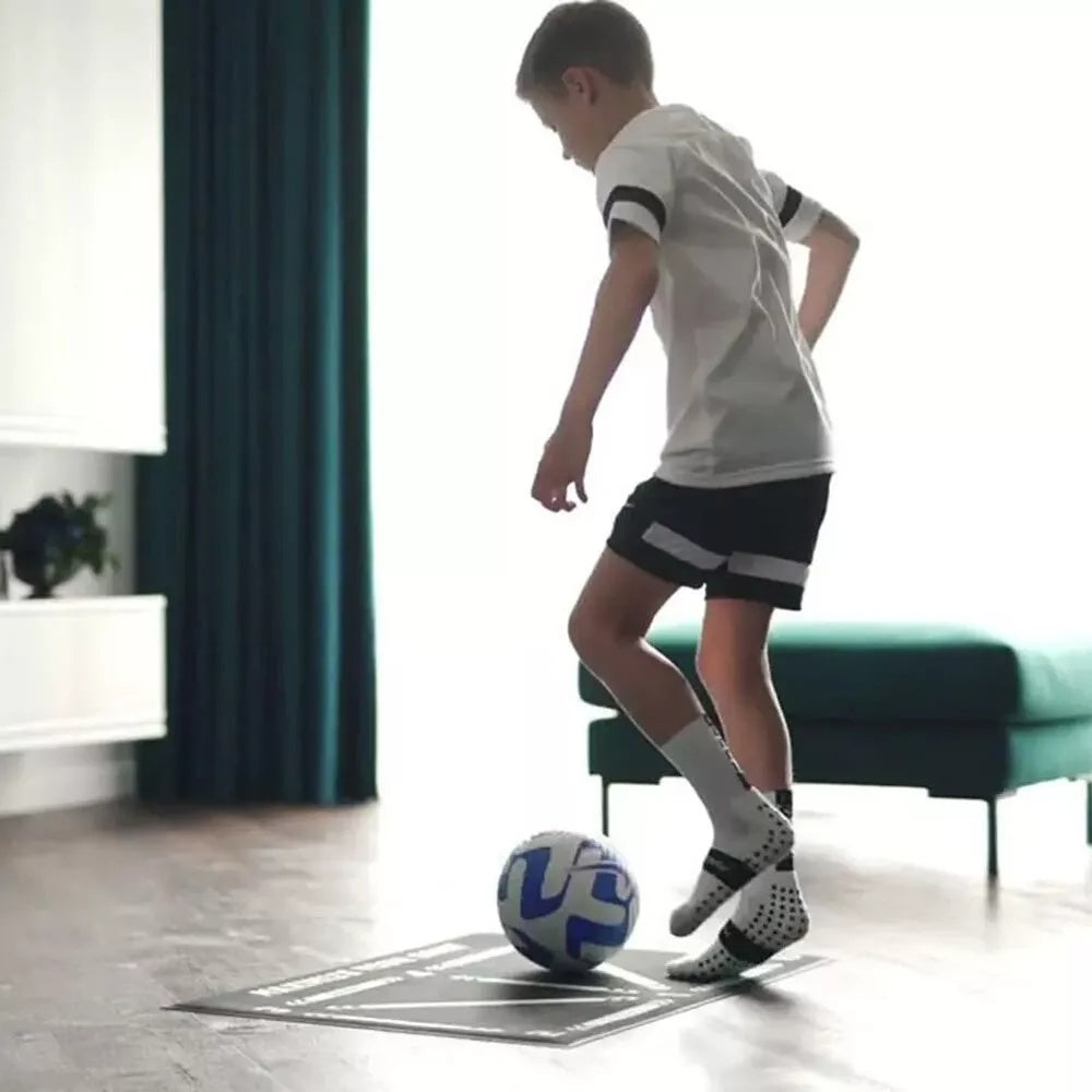 Soccer Football Training Mat Carpet Non-Slip for Kids & Adults – Solo Practice & Ball Control