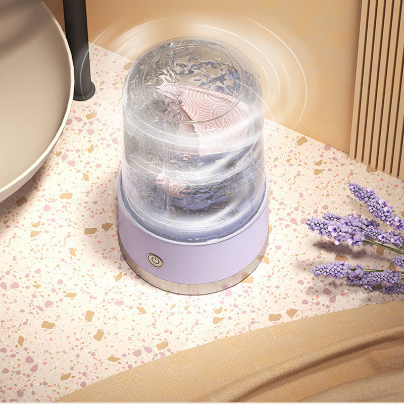 Wireless Charging Mini Laundry Cup – Portable and Waterproof Washing Machine