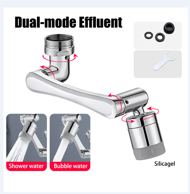 Swivel Universal Extension Bubbler – 1080° Rotary Splash-Proof Faucet Attachment