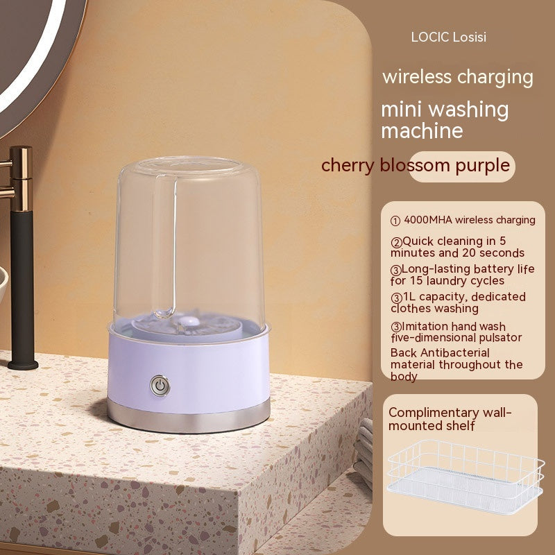 Wireless Charging Mini Laundry Cup – Portable and Waterproof Washing Machine