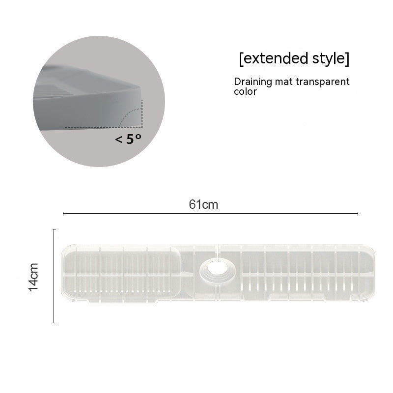Silicone Faucet Splash Guard Mat – Waterproof Anti-Splash Drain Pad for Kitchen & Bathroom