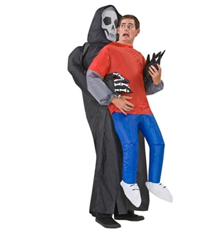 Hilarious Ride-On Inflatable Dinosaur Costume – Funny Chair Illusion Suit for Adults