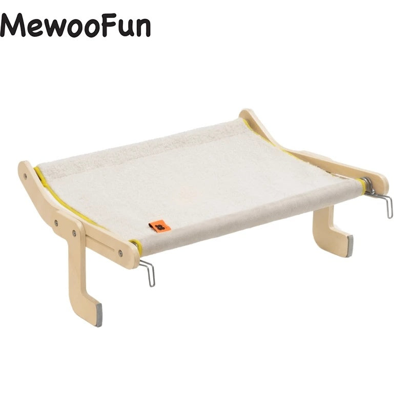 Mewoofun Cat Window Perch Hammock - Easy to Wash, 40 Lbs Capacity, Adjustable, Stable, Multi-Scene Use